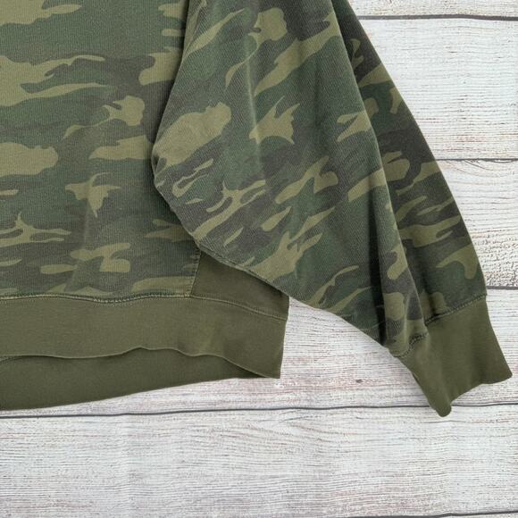Sanctuary Camouflage Oversized Boxy Sweatshirt Womens Large Green Camo - Picture 13 of 13